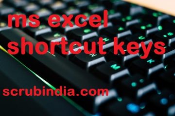 ms excel shortcut keys