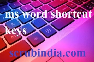 ms word shortcut keys