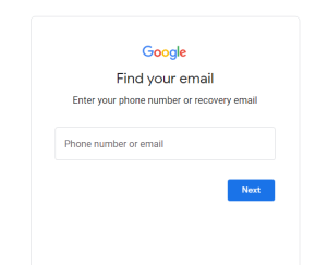 find your google account 1
