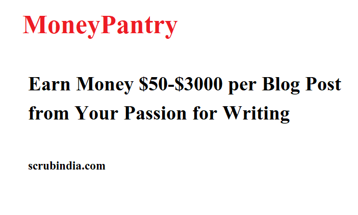 MoneyPantry Get Paid to Write
