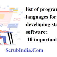 list of programming languages for developing standalone software: 10 important